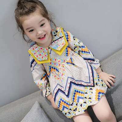 Baby Girls Dress New Autumn Waist Princess Dress Fashion Print Dress Geometric Print Knee-length Dress 0-3T Newborn Baby Clothes
Baby Girls Dress New Autumn Waist Princess Dress Fashion Print Dress Geometric Print Knee-length Dress 0-3T Newborn Baby Clothes