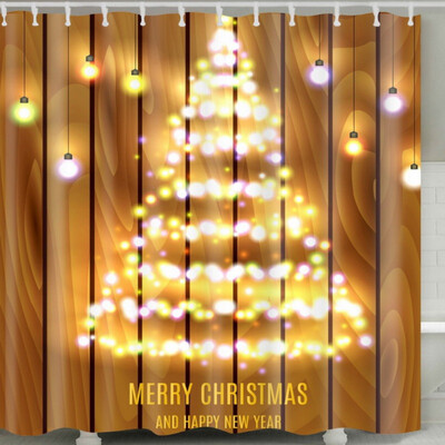 Christmas Shower Curtain Waterproof Mildew Bath Decorative Shower Curtain Set HD Printed Polyester Bath Covers With 12 C-Shape
Christmas Shower Curtain Waterproof Mildew Bath Decorative Shower Curtain Set HD Printed Polyester Bath Covers With 12 C-Shape