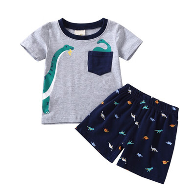 Baby Boys Cartoon Printing Short Sleeve Top And Pants Kit Kids Two-piece Summer Outfit Set
Baby Boys Cartoon Printing Short Sleeve Top And Pants Kit Kids Two-piece Summer Outfit Set
