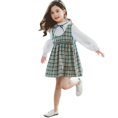 Fashion Autumn Casual Kids Girls Solid Print Long Sleeve Plaid Print Fake 2 Piece Design Dress Toddler Sundress
Fashion Autumn Casual Kids Girls Solid Print Long Sleeve Plaid Print Fake 2 Piece Design Dress Toddler Sundress