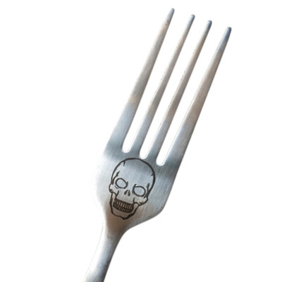 Skeleton Skull Printed Spoon Forks Stainless Steel Coffee Spoon Western Tableware 
Skeleton Skull Printed Spoon Forks Stainless Steel Coffee Spoon Western Tableware