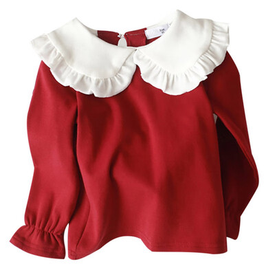 Autumn Children Flare Sleeve Casual Tops Baby Girl Long Sleeve Doll Collar T-Shirts Kids Solid Color Soft Comfy Tops Tees
Autumn Children Flare Sleeve Casual Tops Baby Girl Long Sleeve Doll Collar T-Shirts Kids Solid Color Soft Comfy Tops Tees