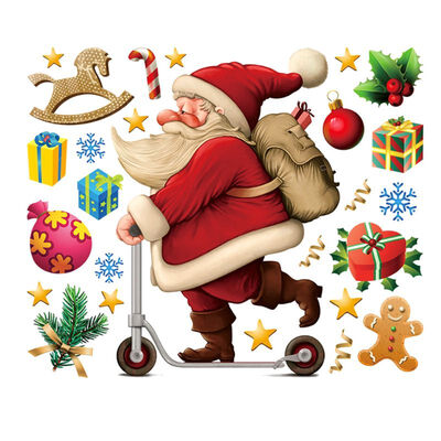 Christmas Self-adhesive PVC Wall Sticker Kid Cartoon Bedroom Home Decor Santa With Gifts Murals
Christmas Self-adhesive PVC Wall Sticker Kid Cartoon Bedroom Home Decor Santa With Gifts Murals
