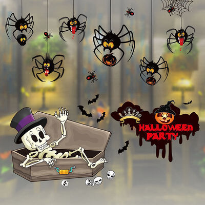 Halloween Window Clings Decals Window Stickers Halloween Decorations Kit For Kids Rooms Bar Party Wall Sticker Home Decor
Halloween Window Clings Decals Window Stickers Halloween Decorations Kit For Kids Rooms Bar Party Wall Sticker Home Decor