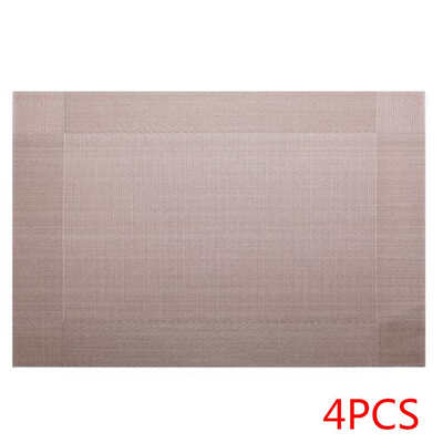 4pcs Plastic PVC Dining Table Mat Insulation Anti-Slip Placemats Disc Bowl Servings Pads Coaster
4pcs Plastic PVC Dining Table Mat Insulation Anti-Slip Placemats Disc Bowl Servings Pads Coaster