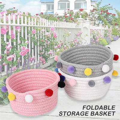 Willstar Portable Cotton Woven Storage Basket Foldable Storage Basket Cloth Food Basket
Willstar Portable Cotton Woven Storage Basket Foldable Storage Basket Cloth Food Basket