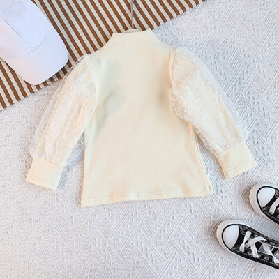 1-7T Baby Girl Clothes Children Autumn Cute Autumn Mesh Dot Print Wear High Collar Long Sleeved Cotton Casual T-Shirt
1-7T Baby Girl Clothes Children Autumn Cute Autumn Mesh Dot Print Wear High Collar Long Sleeved Cotton Casual T-Shirt