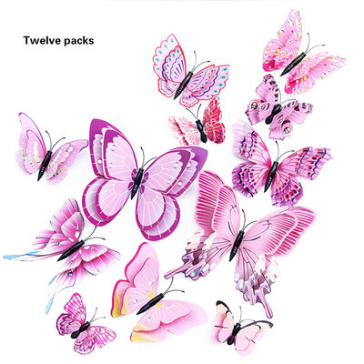 12pcs Multicolor Double Layer Butterfly 3D Wall Sticker Magnet PVC Butterflies Party Kids Bedroom Fridge Home Decoration
12pcs Multicolor Double Layer Butterfly 3D Wall Sticker Magnet PVC Butterflies Party Kids Bedroom Fridge Home Decoration