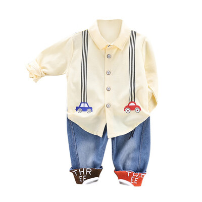 Baby Boys Casual Long Sleeve Cartoon Car Print Blouse TopsDenim Pants Trouser Autumn Children 2pcs Costume Set
Baby Boys Casual Long Sleeve Cartoon Car Print Blouse TopsDenim Pants Trouser Autumn Children 2pcs Costume Set