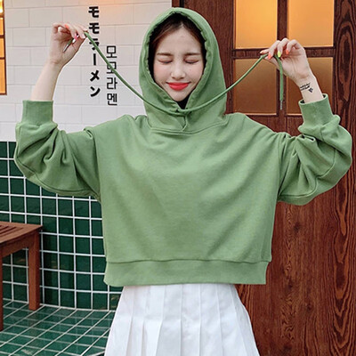Sweatshirt Women Harajuku Hoodies Girls Solid Color Hooded Tops Long sleeve New Social Korea style Winter 2019 Thin Coat
Sweatshirt Women Harajuku Hoodies Girls Solid Color Hooded Tops Long sleeve New Social Korea style Winter 2019 Thin Coat