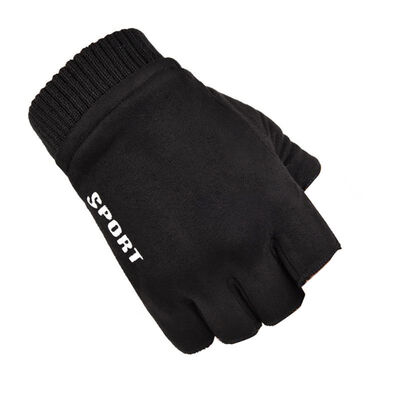 1 Pair of Cycling Gloves Unisex Suede Fingerless Cold Resistant Motorcycle Riding Outdoor Sports Breathable Gloves
1 Pair of Cycling Gloves Unisex Suede Fingerless Cold Resistant Motorcycle Riding Outdoor Sports Breathable Gloves
