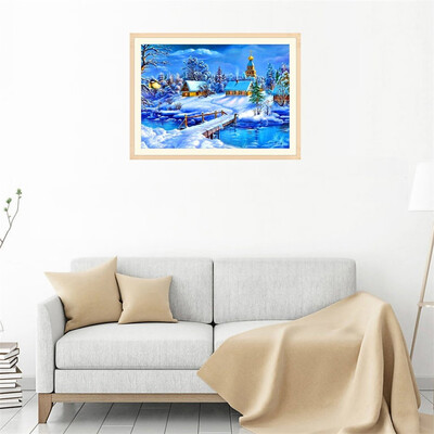 Toponeto 5D Embroidery Paintings Rhinestone Pasted DIY Diamond Painting Cross Stitch