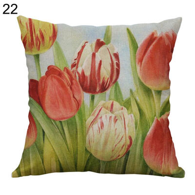 Linen Rose Peony Tulip Flower Pillow Case Cushion Cover Sofa Bed Car Cafe Decor
Linen Rose Peony Tulip Flower Pillow Case Cushion Cover Sofa Bed Car Cafe Decor
