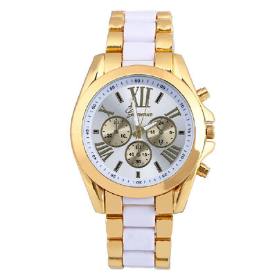 Luxury Business Two Tone Unisex Watch Vintage Retro Alloy Wristwatch for Men Women with Three Sub-dials Stainless Steel Strap Band
Luxury Business Two Tone Unisex Watch Vintage Retro Alloy Wristwatch for Men Women with Three Sub-dials Stainless Steel Strap Band