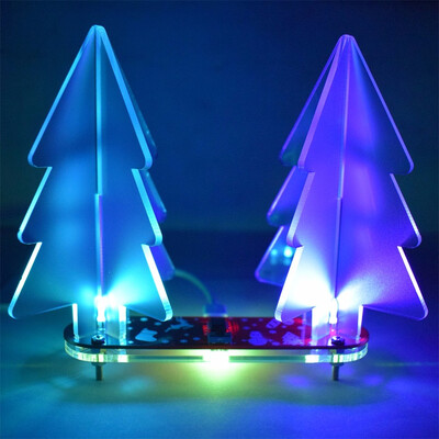 Gobestart DIY Full Color Changing LED Acrylic 3D Christmas Tree Electronic Learning Kit
Gobestart DIY Full Color Changing LED Acrylic 3D Christmas Tree Electronic Learning Kit