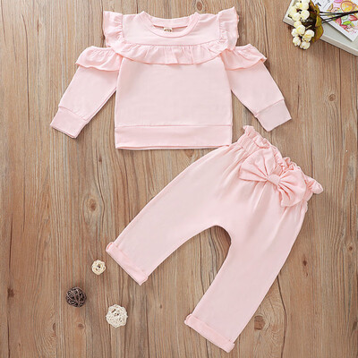 Newborn Baby Girl Sets Cute Solid Color Autumn Long Sleeve Sweater Bow Decoration Pant Two Pieces Sets
Newborn Baby Girl Sets Cute Solid Color Autumn Long Sleeve Sweater Bow Decoration Pant Two Pieces Sets