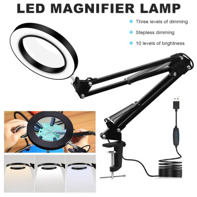 5X Magnifier Lens Magnifying with Adjustable Swivel Arm Clamp Glass Desk Lamp with Clamp
5X Magnifier Lens Magnifying with Adjustable Swivel Arm Clamp Glass Desk Lamp with Clamp