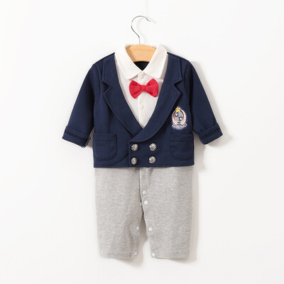 Spring Autumn Winter Infant Baby Boys Cotton Long Sleeve Gentleman Fake 2 Piece Romper Casual Vest Bowknot Solid Color Rompers
Spring Autumn Winter Infant Baby Boys Cotton Long Sleeve Gentleman Fake 2 Piece Romper Casual Vest Bowknot Solid Color Rompers