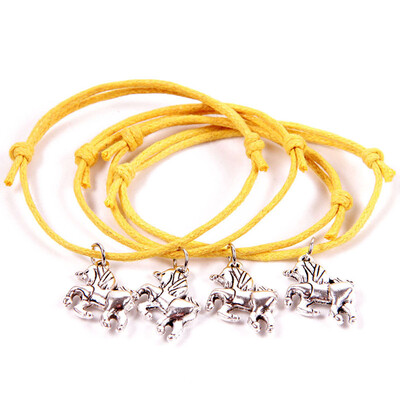 4Pcs New Fashion Unicorn Wish Bracelets In Organza Bag Unicorn Horse Charm Leather Woven Bangle Wristband
4Pcs New Fashion Unicorn Wish Bracelets In Organza Bag Unicorn Horse Charm Leather Woven Bangle Wristband