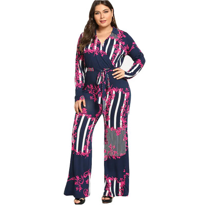 Ladies Sexy 3D Printing Jumpsuit V-Neck Plus Size Long-Sleeved High Waist Tie Wide Leg Jumpsuit Trousers
Ladies Sexy 3D Printing Jumpsuit V-Neck Plus Size Long-Sleeved High Waist Tie Wide Leg Jumpsuit Trousers