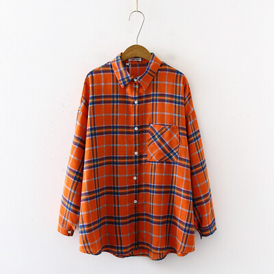 Women Plaid Shirts Oversize Single Breasted Autumn Long Sleeve Korean Blouse Female Loose Trendy Retro BF Tops
Women Plaid Shirts Oversize Single Breasted Autumn Long Sleeve Korean Blouse Female Loose Trendy Retro BF Tops