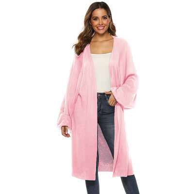 Fashion V Neck Lantern Sleeve Women Coats Solid Color Feminino Loose Cardigan Autumn Loose Outerwear
Fashion V Neck Lantern Sleeve Women Coats Solid Color Feminino Loose Cardigan Autumn Loose Outerwear