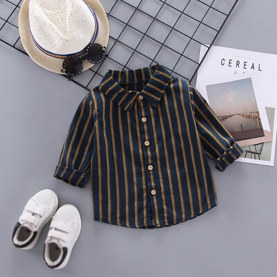 Baby Boy Blouse 0-4T New Autumn Cute Toddler Baby Boys Long Sleeve Striped Print Blouse Kids Tops Blouse Casual Blouse
Baby Boy Blouse 0-4T New Autumn Cute Toddler Baby Boys Long Sleeve Striped Print Blouse Kids Tops Blouse Casual Blouse