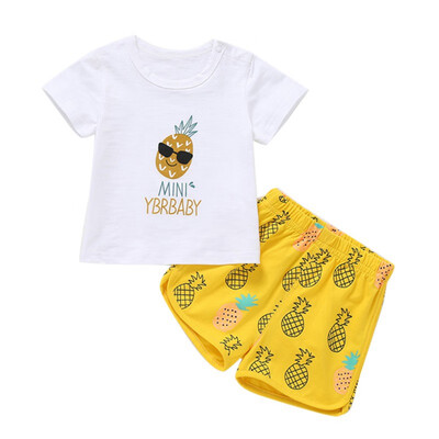 2019 Childrens Summer Clothes Cotton Short Sleeve Boys Clothes Tops Shorts 2PCS Baby Body Suit Cartoon kids Girls Clothes Set
2019 Childrens Summer Clothes Cotton Short Sleeve Boys Clothes Tops Shorts 2PCS Baby Body Suit Cartoon kids Girls Clothes Set