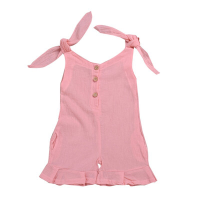 Children Clothing Overalls Cute Newborn Infant Baby Girl Romper Solid Sleeveless Jumpsuit Soft Cotton Clothes Summer 0-4Y
Children Clothing Overalls Cute Newborn Infant Baby Girl Romper Solid Sleeveless Jumpsuit Soft Cotton Clothes Summer 0-4Y