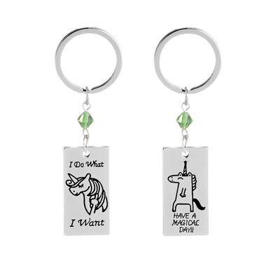 1 Pair New Keychain Silver Unicorn Key Chain Couple Charm Key Chain Pendant Keyring Mothers Day Gift
1 Pair New Keychain Silver Unicorn Key Chain Couple Charm Key Chain Pendant Keyring Mothers Day Gift