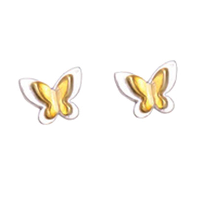 Korean Sweet Three-dimensional Butterfly Earrings Cute Fashion Silver -Butterfly Stud Earrings For Women Girl 
Korean Sweet Three-dimensional Butterfly Earrings Cute Fashion Silver -Butterfly Stud Earrings For Women Girl
