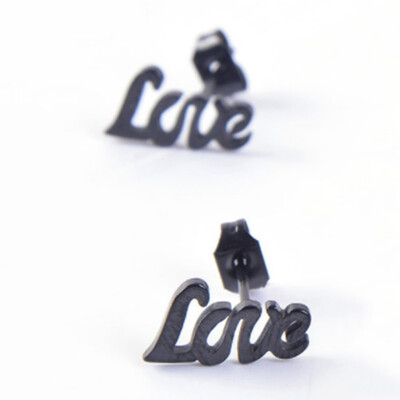 Unique Design Silver Gold&black Color Letter Love Earrings Women Metal Statement Earrings Name Fashion Jewelry Gift
Unique Design Silver Gold&black Color Letter Love Earrings Women Metal Statement Earrings Name Fashion Jewelry Gift