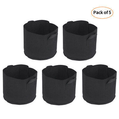 5pcsset Grow Bags with Handles Nonwoven Grow Bags Set Fabric Grow Bags Gardening Accessory
5pcsset Grow Bags with Handles Nonwoven Grow Bags Set Fabric Grow Bags Gardening Accessory