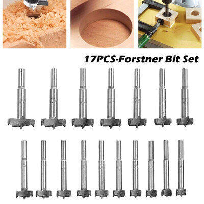 17pcs Wood Drill Bit Self Centering Hole Saw Cutter Woodworking Tools Set 15mm-38mm High Carbon Steel Drill Bits
17pcs Wood Drill Bit Self Centering Hole Saw Cutter Woodworking Tools Set 15mm-38mm High Carbon Steel Drill Bits