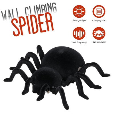 RC Car Wall Climbing Spider Remote Control Ugly Toys Climbing Car Fun Halloween Creepy Spider Simulation Joke Scary Trick Electron
RC Car Wall Climbing Spider Remote Control Ugly Toys Climbing Car Fun Halloween Creepy Spider Simulation Joke Scary Trick Electron