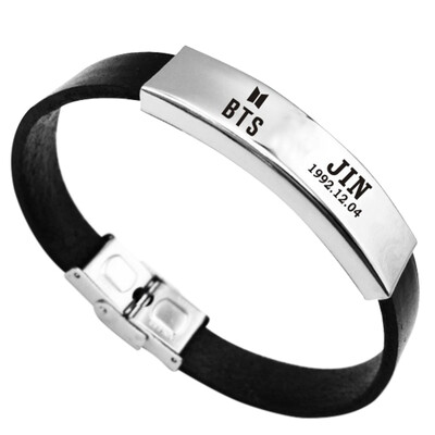 KPOP BTS Bangtan Boys Titanium Steel Sports Bracelet Combination Logo Bracelet ARMY Hot Gift for Fans
KPOP BTS Bangtan Boys Titanium Steel Sports Bracelet Combination Logo Bracelet ARMY Hot Gift for Fans
