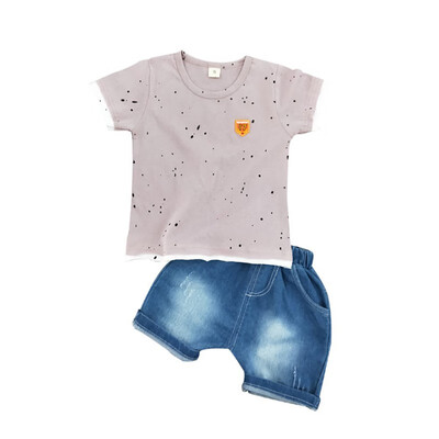 Summer Kids Boys Clothes Set Short Sleeve Print Tops Blouse T-shirtDenim Shorts Children Casual Outfits Sets
Summer Kids Boys Clothes Set Short Sleeve Print Tops Blouse T-shirtDenim Shorts Children Casual Outfits Sets