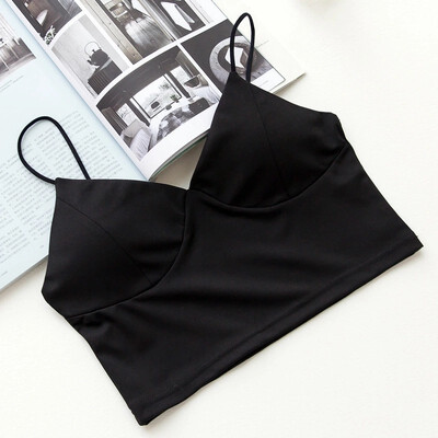 Women sexy bustier crop tops bralette female tops Deep V Neck Tank tops Camis Slim Summer Black White Strappy Camisole
Women sexy bustier crop tops bralette female tops Deep V Neck Tank tops Camis Slim Summer Black White Strappy Camisole
