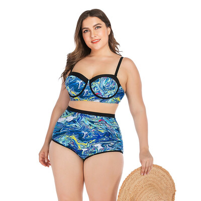 Women Tankini Printed Strappy High Waist Swimwear Bikini Top Bottom Lady Plus Size Swimsuit Beach Swimming Suit
Women Tankini Printed Strappy High Waist Swimwear Bikini Top Bottom Lady Plus Size Swimsuit Beach Swimming Suit