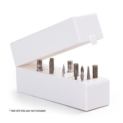 30 Holes Nail Drill Bits Holder Case Stand Displayer Organizer Container Nail Tools Dustproof Manicure Tools
30 Holes Nail Drill Bits Holder Case Stand Displayer Organizer Container Nail Tools Dustproof Manicure Tools