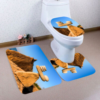 Toponeto 3PCS Christmas Bathroom Non-Slip Pedestal Rug Lid Toilet Cover Bath Mat Set 
Toponeto 3PCS Christmas Bathroom Non-Slip Pedestal Rug Lid Toilet Cover Bath Mat Set