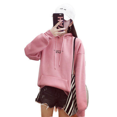 Autumn Letter Print Casual Long Sleeve Women Hooded Sweatshirts Plus Velvet Warm Autumn Pullover Pink Fashion Tops Female
Autumn Letter Print Casual Long Sleeve Women Hooded Sweatshirts Plus Velvet Warm Autumn Pullover Pink Fashion Tops Female