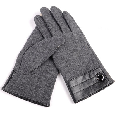 Winter Warm Soft Full Finger Gloves Touch Screen Wrist Glove Outdoor Thermal Finger Tips Mittens for Men