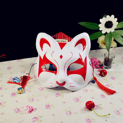 Half Face Fox Mask Japanese Anime Hand Painted Kitsune Halloween Cosplay Mask Portable Party Mask
Half Face Fox Mask Japanese Anime Hand Painted Kitsune Halloween Cosplay Mask Portable Party Mask
