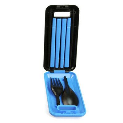 3 in 1 ABS Folding Dinnerware Cutlery Fork Chopsticks Set with Storage Box Outdoor kamp Camping Hiking Traveling Tableware Set
3 in 1 ABS Folding Dinnerware Cutlery Fork Chopsticks Set with Storage Box Outdoor kamp Camping Hiking Traveling Tableware Set