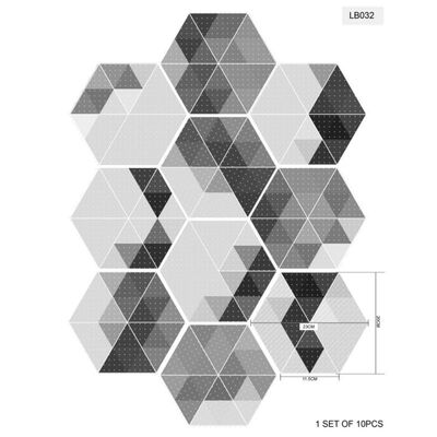 10pcs Lot Waterproof Hexagon Stickers Diy Self Adhesive Tile Art Wall Decal Sticker Kitchen Bathroom Anti-slip Floor Stickers
10pcs Lot Waterproof Hexagon Stickers Diy Self Adhesive Tile Art Wall Decal Sticker Kitchen Bathroom Anti-slip Floor Stickers