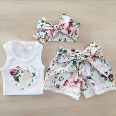 UK Kids Baby Girl Floral Clothes Vest TopsLace Pants Outfits Sunsuit Summer Set
UK Kids Baby Girl Floral Clothes Vest TopsLace Pants Outfits Sunsuit Summer Set
