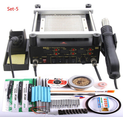 Gordak 863 3 in 1 Digita Hot Air Heat Gun BGA Rework Solder Station Electric Soldering iron IR Infrared Preheating Station 220V
Gordak 863 3 in 1 Digita Hot Air Heat Gun BGA Rework Solder Station Electric Soldering iron IR Infrared Preheating Station 220V