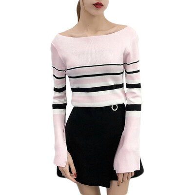 EFINNY Women Long Sleeve Striped Sweater Casual Bottoming Pullovers Female Knitting Sweater Top
EFINNY Women Long Sleeve Striped Sweater Casual Bottoming Pullovers Female Knitting Sweater Top