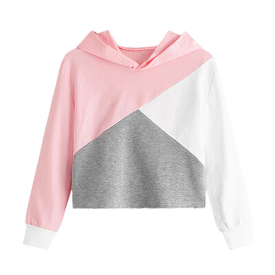 Hoodie Autumn Girls Soft Cotton Coat Kids Long Sleeve Patchwork Sweatshirt Children Casual Outerwears 6M-5Y